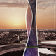 Illustration for article titled Dynamic Tower Skyscraper: Every Floor Self-Rotates, Powered by Wind and Sun